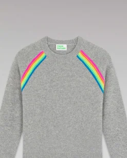 Pull Col Rond Bandes Multico Raglan*FROM FUTURE Hot