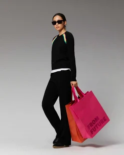 Pull Col Rond Bandes Multico Raglan*FROM FUTURE Hot