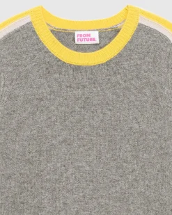 Pull Col Rond Bandes Tricolore*FROM FUTURE New