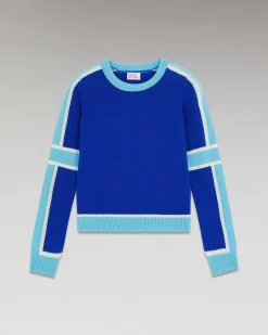 Pull Col Rond Bandes Tricolore*FROM FUTURE