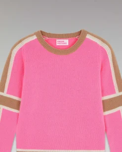 Pull Col Rond Bandes Tricolore*FROM FUTURE Best