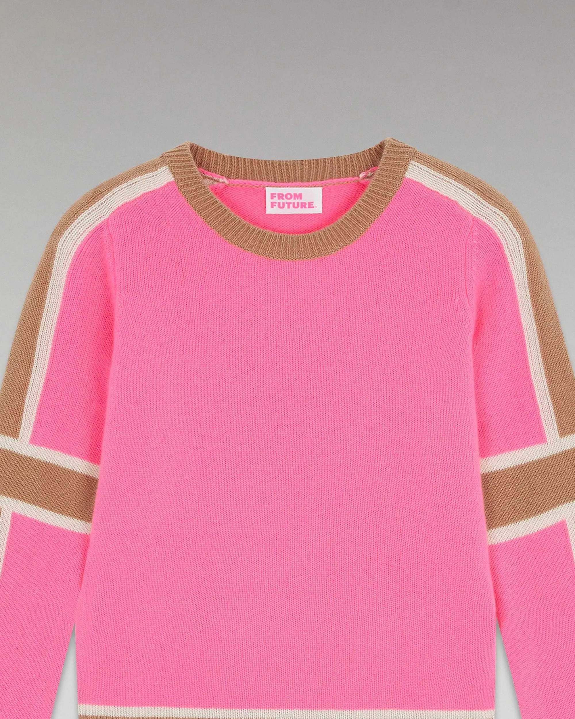 Pull Col Rond Bandes Tricolore*FROM FUTURE Best