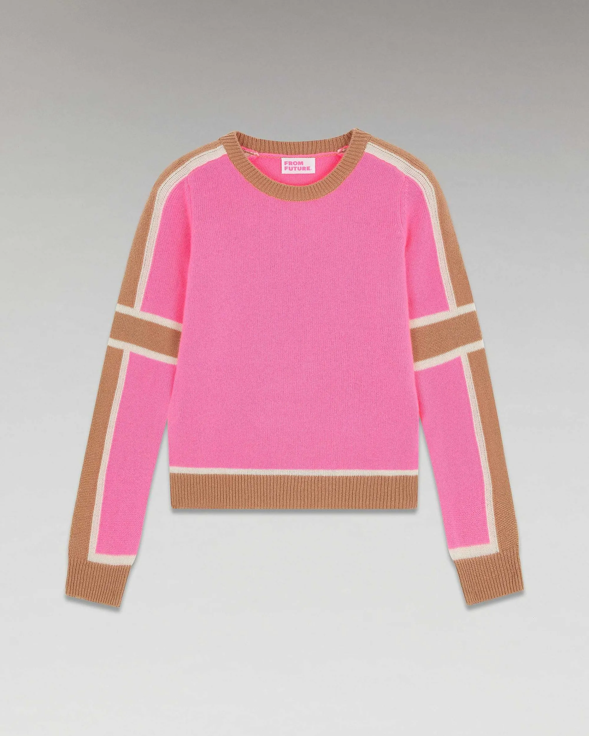 Pull Col Rond Bandes Tricolore*FROM FUTURE Best