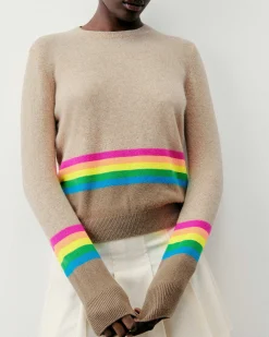 Pull Col Rond Bas A Bandes Multicolores*FROM FUTURE Discount