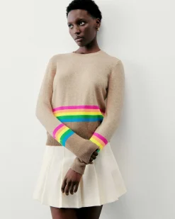 Pull Col Rond Bas A Bandes Multicolores*FROM FUTURE Discount