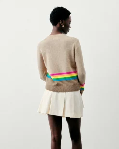 Pull Col Rond Bas A Bandes Multicolores*FROM FUTURE Hot