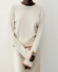 Pull Col Rond Bas Liseret Multicolore*FROM FUTURE Best