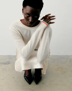 Pull Col Rond Bas Liseret Multicolore*FROM FUTURE Discount