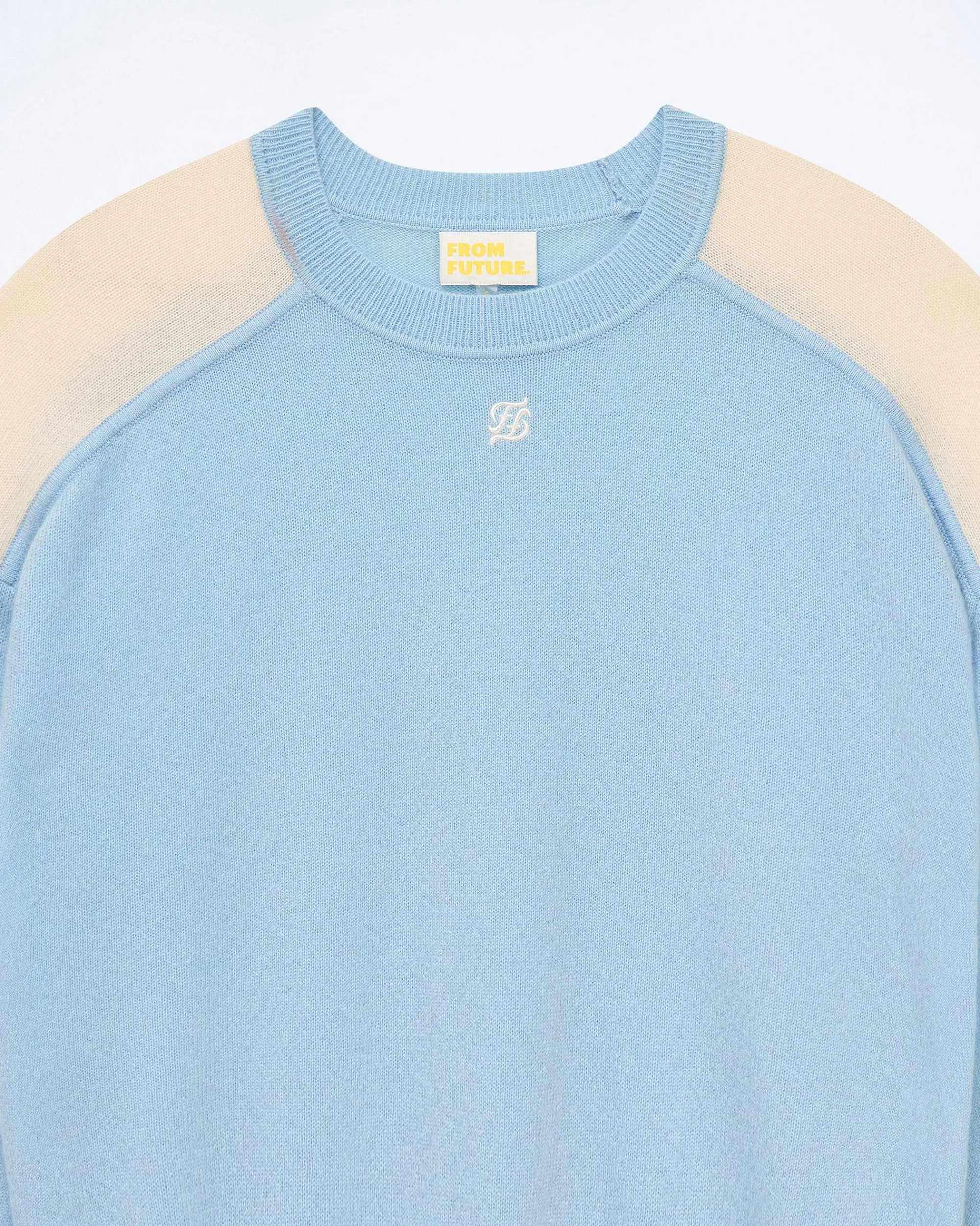 Pull Col Rond Bicolore Et Broderie*FROM FUTURE Sale