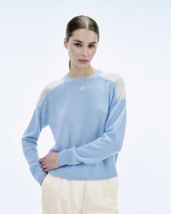 Pull Col Rond Bicolore Et Broderie*FROM FUTURE Discount