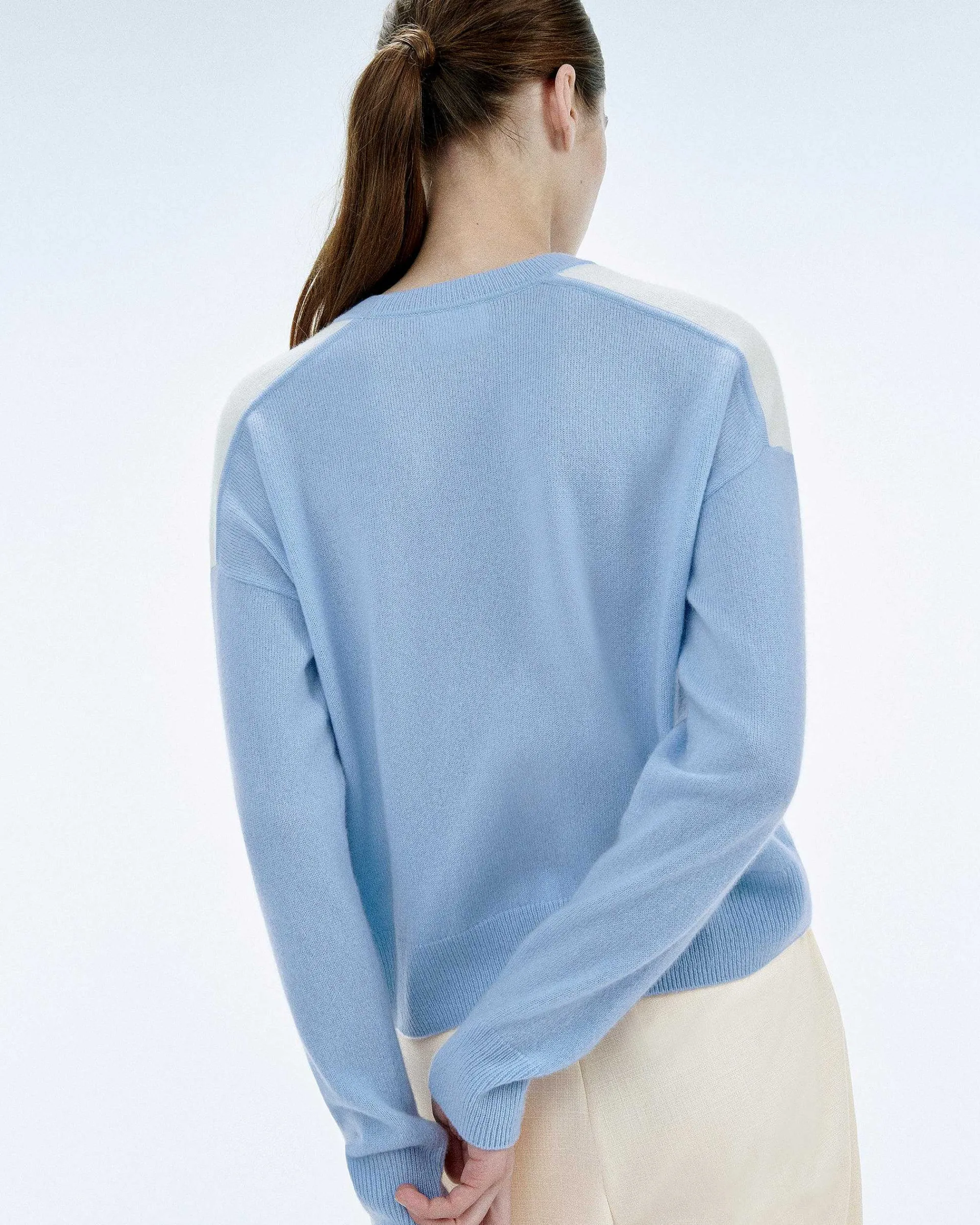 Pull Col Rond Bicolore Et Broderie*FROM FUTURE Discount