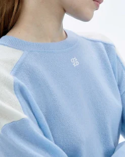 Pull Col Rond Bicolore Et Broderie*FROM FUTURE Discount