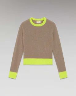 Pull Col Rond Bicolore Leger*FROM FUTURE Hot