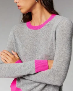 Pull Col Rond Bicolore Leger*FROM FUTURE