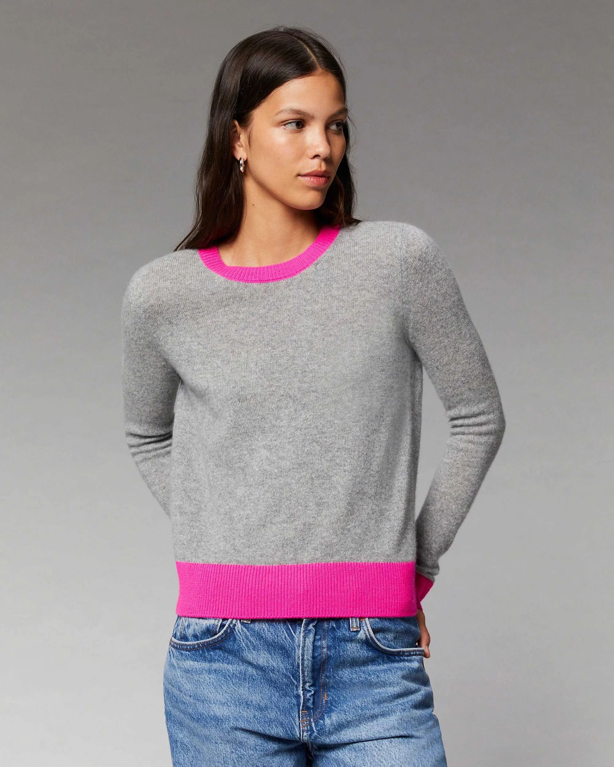 Pull Col Rond Bicolore Leger*FROM FUTURE New