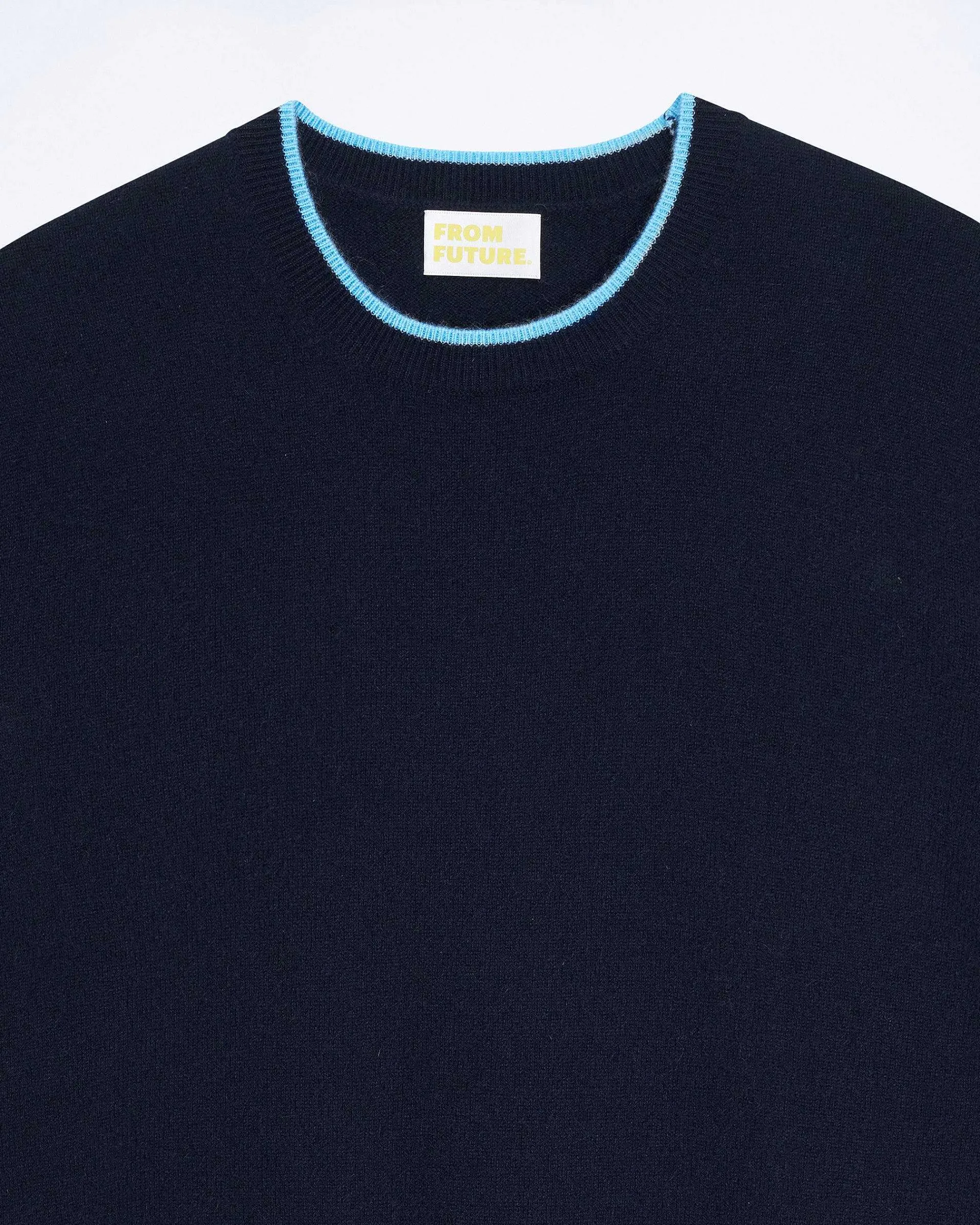 Pull Col Rond Bord Contraste*FROM FUTURE New