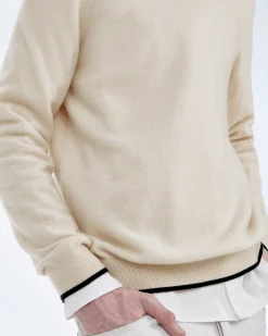 Pull Col Rond Bord Contraste*FROM FUTURE