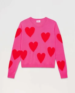 Pull Col Rond Coeur All-Over Light*FROM FUTURE Hot