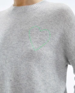 Pull Col Rond Coeur Brode*FROM FUTURE Discount