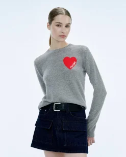 Pull Col Rond Coeur Broderie Future Light*FROM FUTURE Online