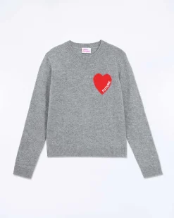 Pull Col Rond Coeur Broderie Future Light*FROM FUTURE Discount