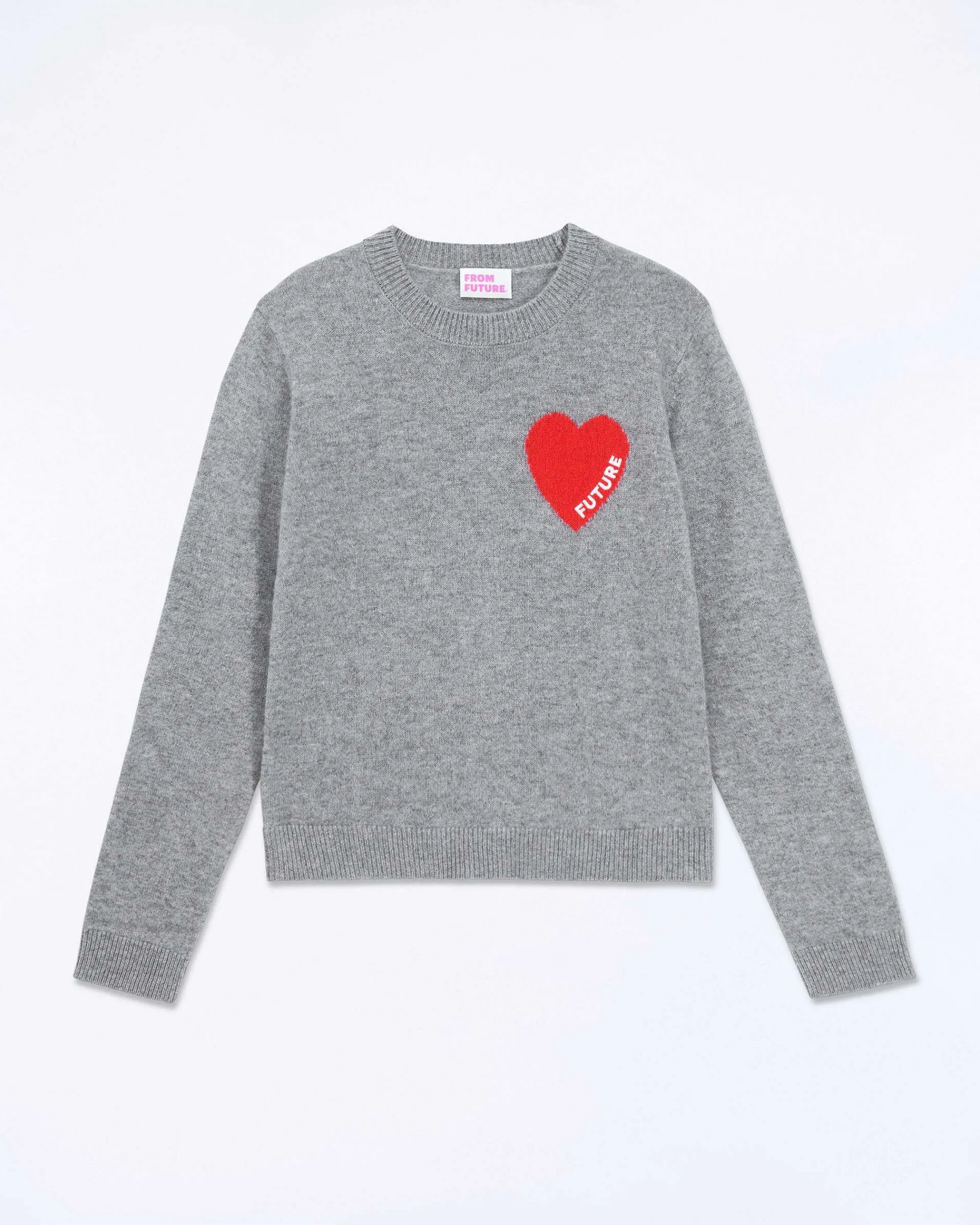 Pull Col Rond Coeur Broderie Future Light*FROM FUTURE Discount