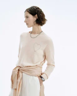 Pull Col Rond Coeur Brode*FROM FUTURE Discount