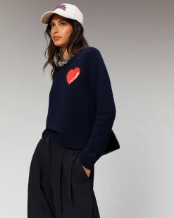 Pull Col Rond Coeur Leger*FROM FUTURE New
