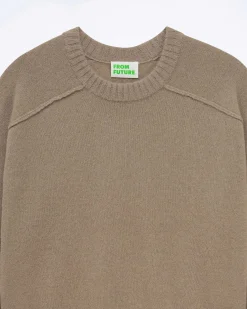 Pull Col Rond Coutures Apparentes*FROM FUTURE Clearance