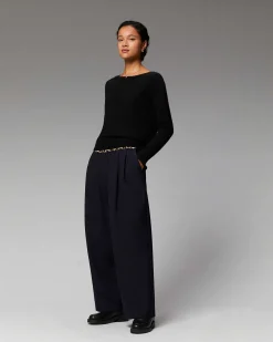 Pull Col Rond Dos Nu Leger*FROM FUTURE Clearance