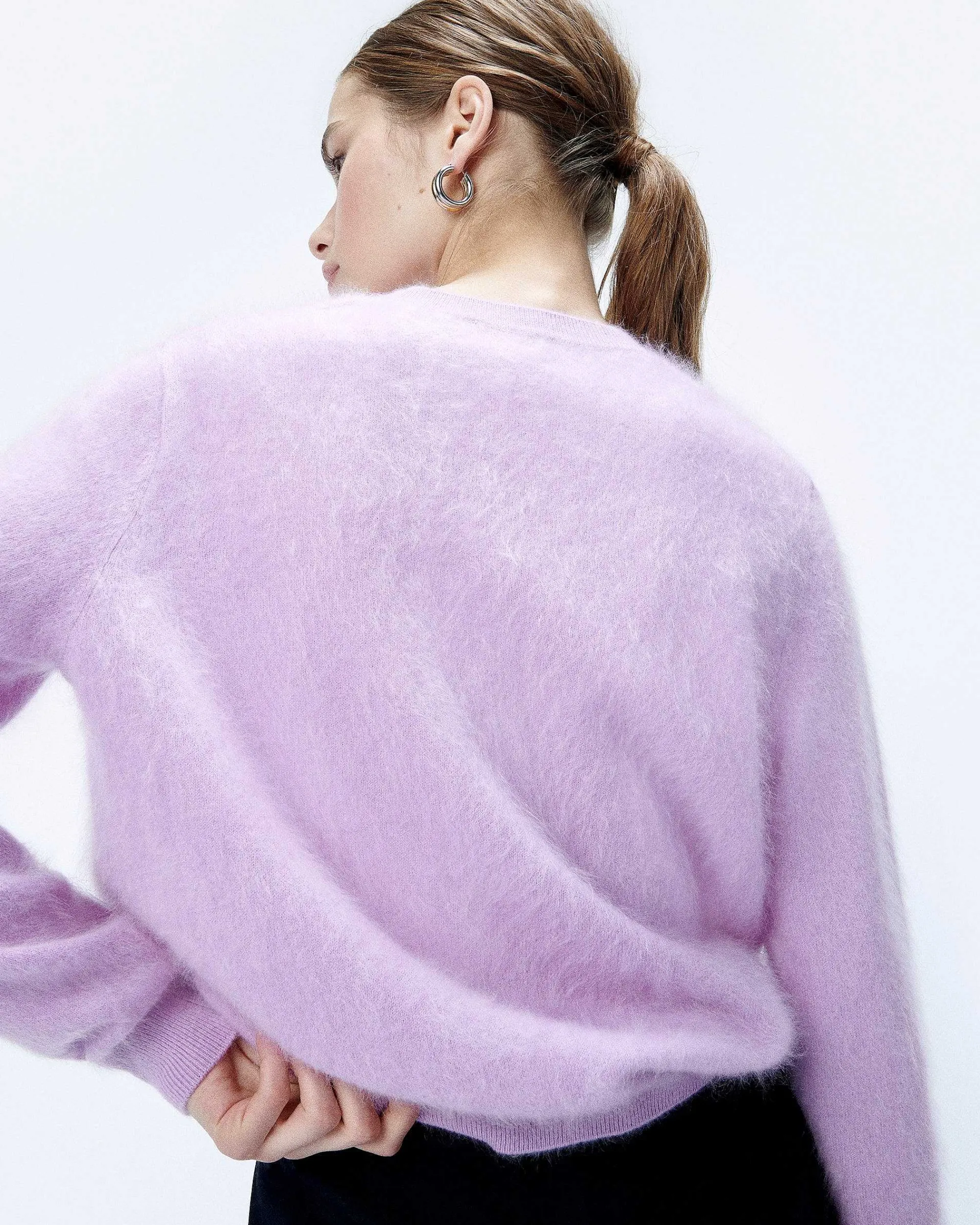 Pull Col Rond En Cachemire Brosse*FROM FUTURE Outlet