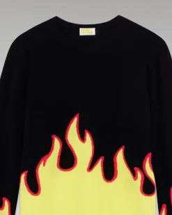 Pull Col Rond Flammes*FROM FUTURE