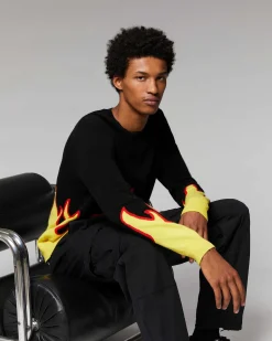 Pull Col Rond Flammes*FROM FUTURE