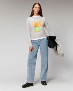 Pull Col Rond Lucky Future Leger*FROM FUTURE Online