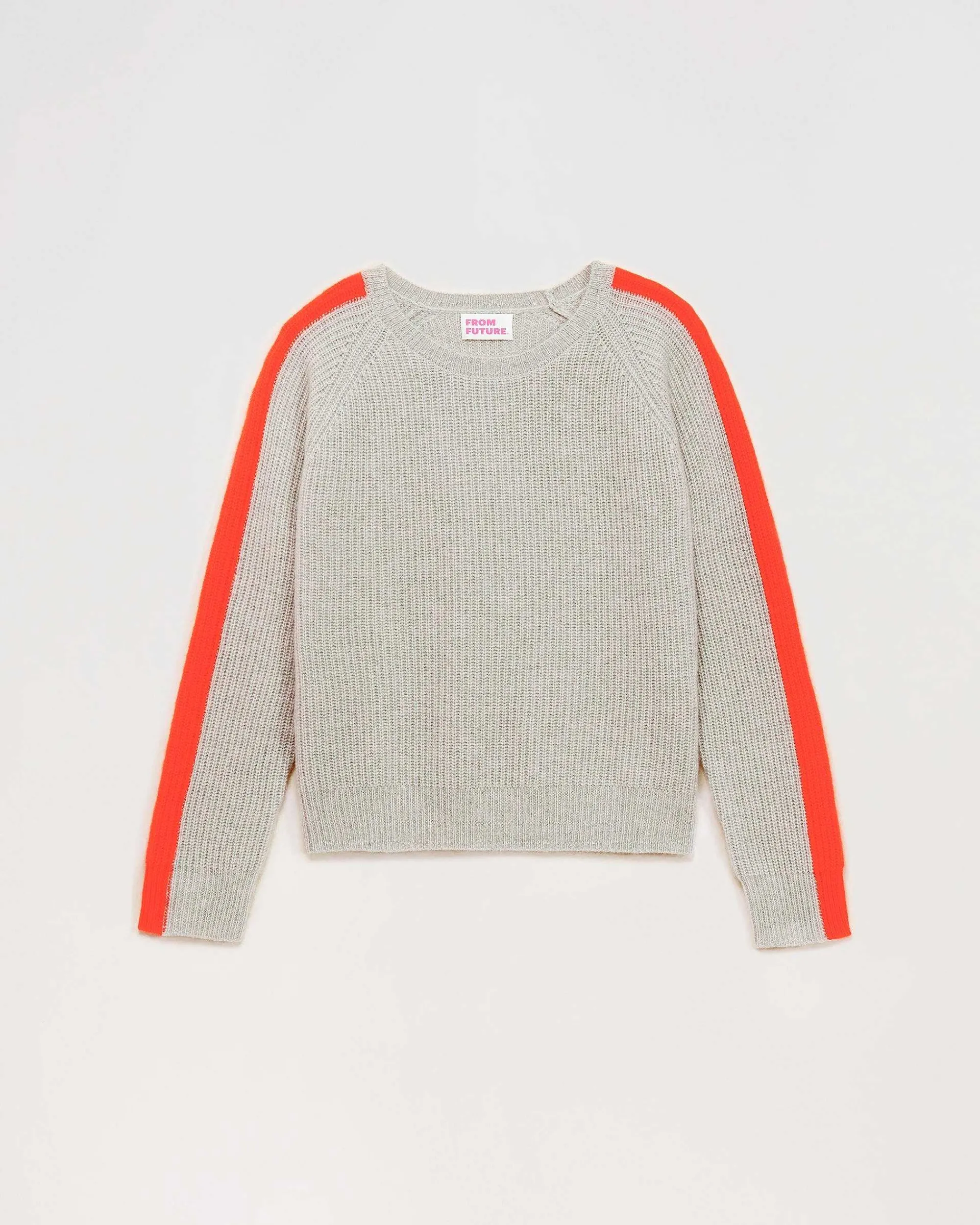 Pull Col Rond Maille Perlee Bandes Multicolore*FROM FUTURE Best