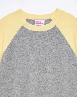 Pull Col Rond Manches Contrastees*FROM FUTURE Online