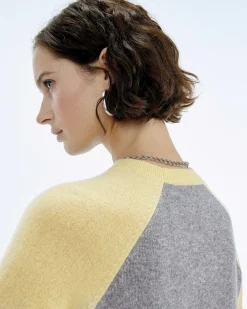 Pull Col Rond Manches Contrastees*FROM FUTURE Online