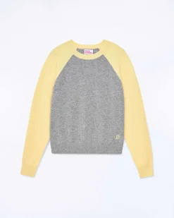 Pull Col Rond Manches Contrastees*FROM FUTURE Online