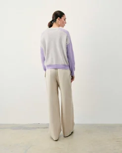 Pull Col Rond Manches Contrastees*FROM FUTURE Sale