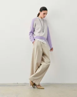 Pull Col Rond Manches Contrastees*FROM FUTURE Sale