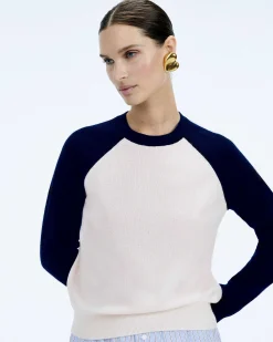 Pull Col Rond Manches Contrastees*FROM FUTURE Hot