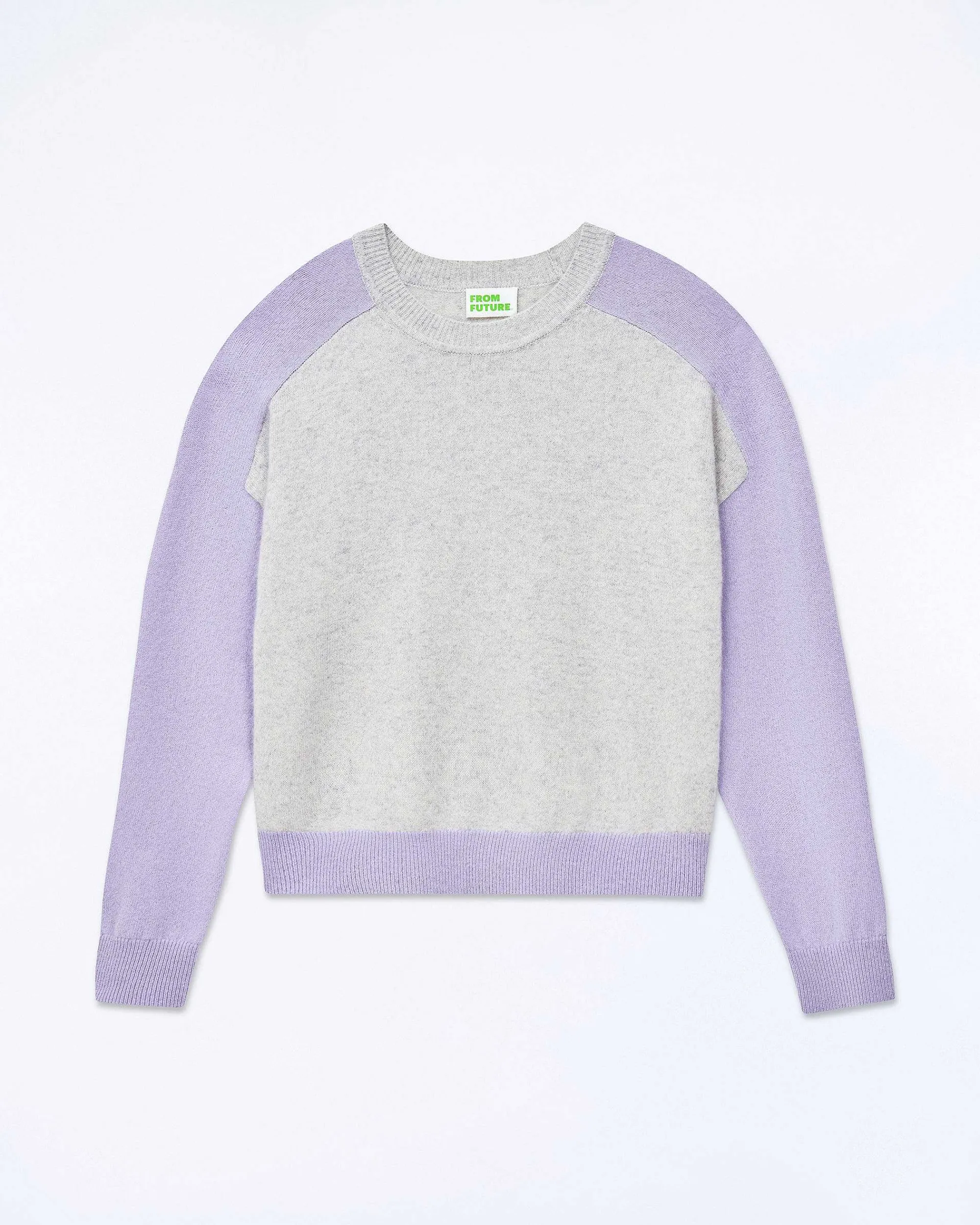 Pull Col Rond Manches Contrastees*FROM FUTURE New