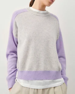 Pull Col Rond Manches Contrastees*FROM FUTURE New