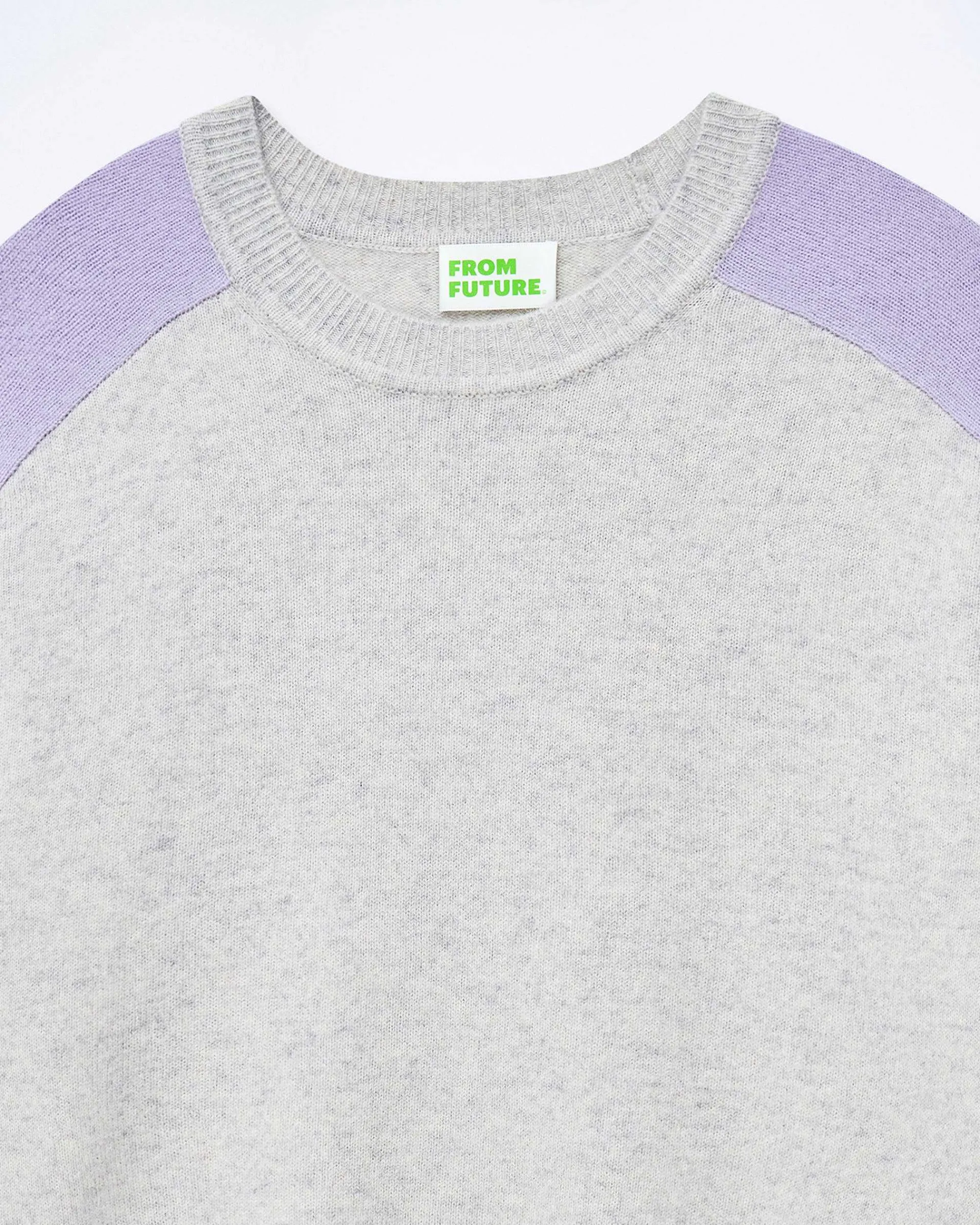 Pull Col Rond Manches Contrastees*FROM FUTURE New