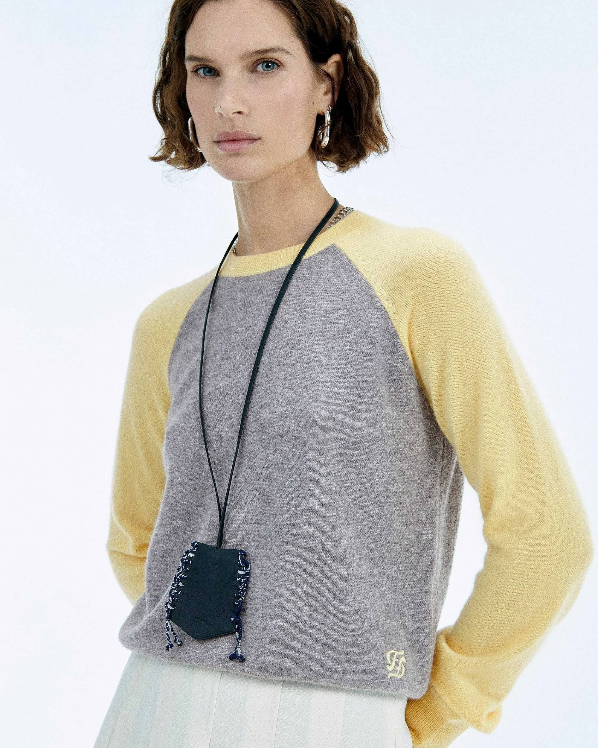 Pull Col Rond Manches Contrastees*FROM FUTURE Hot