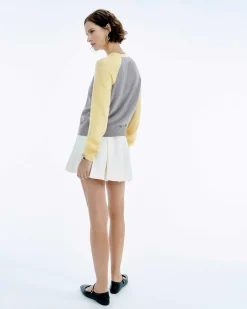 Pull Col Rond Manches Contrastees*FROM FUTURE Hot