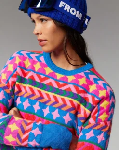 Pull Col Rond Norvegien Allover*FROM FUTURE Hot