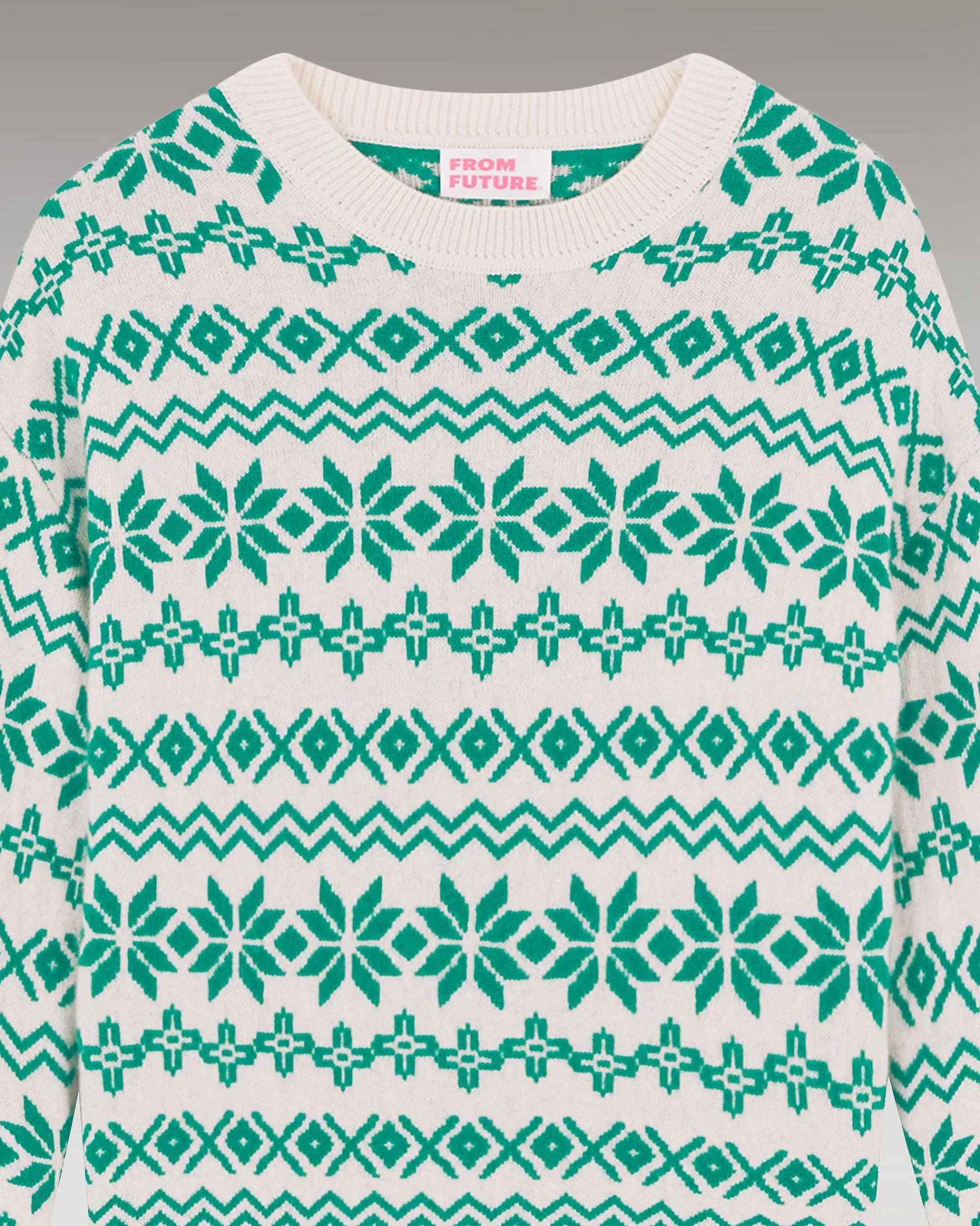 Pull Col Rond Norvegien Bicolore*FROM FUTURE New