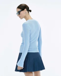 Pull Col Rond Point Bourdon Bicolore*FROM FUTURE Clearance