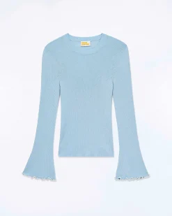 Pull Col Rond Point Bourdon Bicolore*FROM FUTURE Clearance